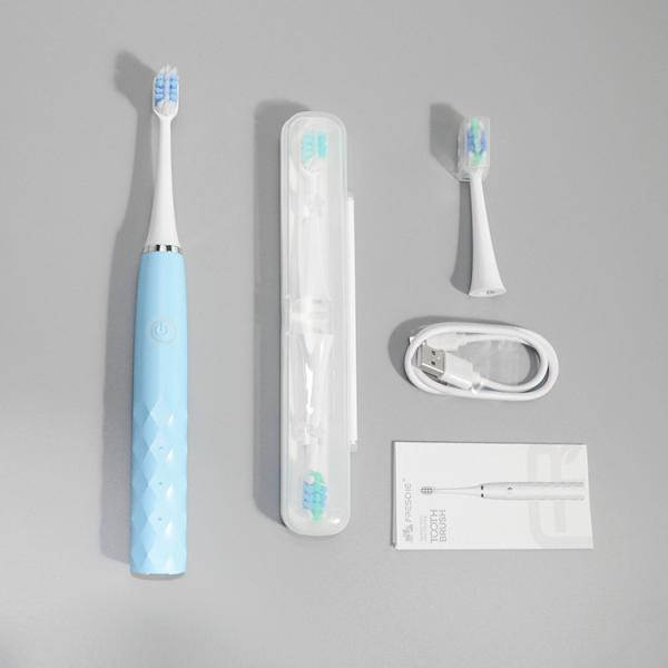 4 Brush Heads Lightweight Electric Rechargeable Sonic Toothbrush With Smart