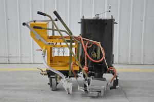 Quality Human Pushing Thermoplastic Road Marking Machine 100L Capacity Gas Heating Paint Tank wholesale