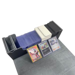 Quality Super Large 400+ MTG Trading Deck Card Box With Dice Tray PU Leather wholesale