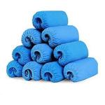 Blue Non Woven Boot Covers , Cleanroom Overshoes Special Dustproof