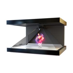 Quality 270 Deg 3D Holographic Projection Pyramid Display Advertising Player 1920x1080 Resulution wholesale