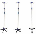 Good quality stainless steel hospital medical infusion drip stand IV pole stand