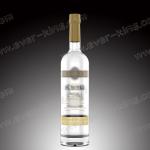 Frosted Flint Glass Bottle 750ML For Vodka Liquor