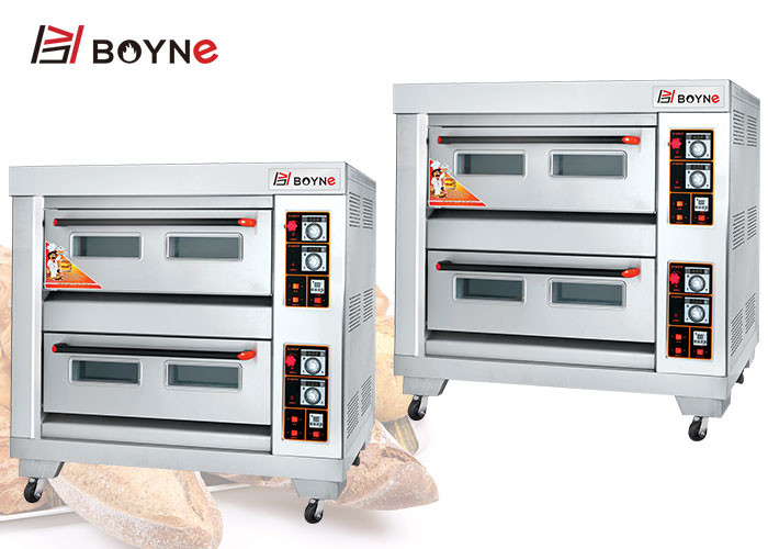 Gas One Deck Three Trays Baking Oven Stainless Steel for Restaurant
