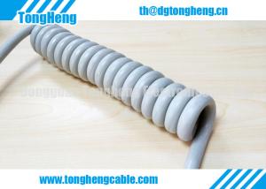 Quality Oil Immune Advanced Crane Motor TPU Coiled Cable wholesale