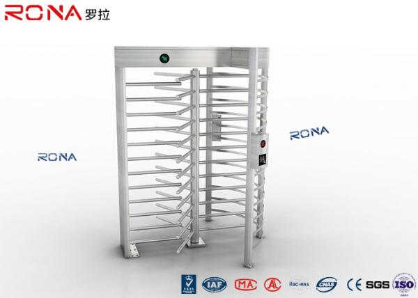 Rainproof Full Height Turnstile Safety Gate Barrier Stainless Steel Access