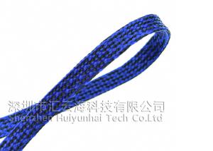 Quality Blue Wear Resistant Heat Shield Wire Loom , Cotton High Temp Wire Wrap wholesale