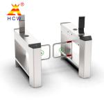 1.2mm Top Cover Automatic Pedestrian Turnstile Gate With ID / IC Card Reader