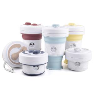 Quality 550ml 18oz Collapsible Silicone Coffee Cup Silicone Household Products White wholesale