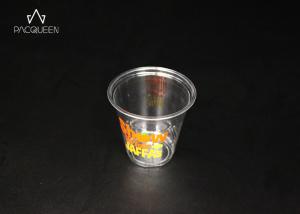 Quality High Clarity To Go Iced Coffee Cups , Plastic Cold Cups Custom Logo wholesale
