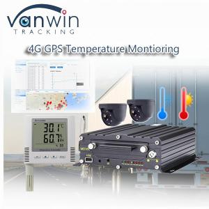 Quality Wireless 4CH 4G GPS Video Recorder Temperature Monitoring For Refrigerated Vehicles wholesale