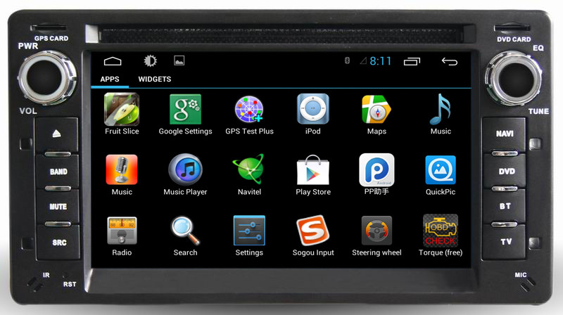 Ouchuangbo car gps navigation for Ford Victoria with iPhone and Android phone connect to car radio android 6.0 system