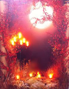 Quality Fashion Design Frameless Painting for Christmas Gift Decoration Lighted Wall Art LCP-37 wholesale