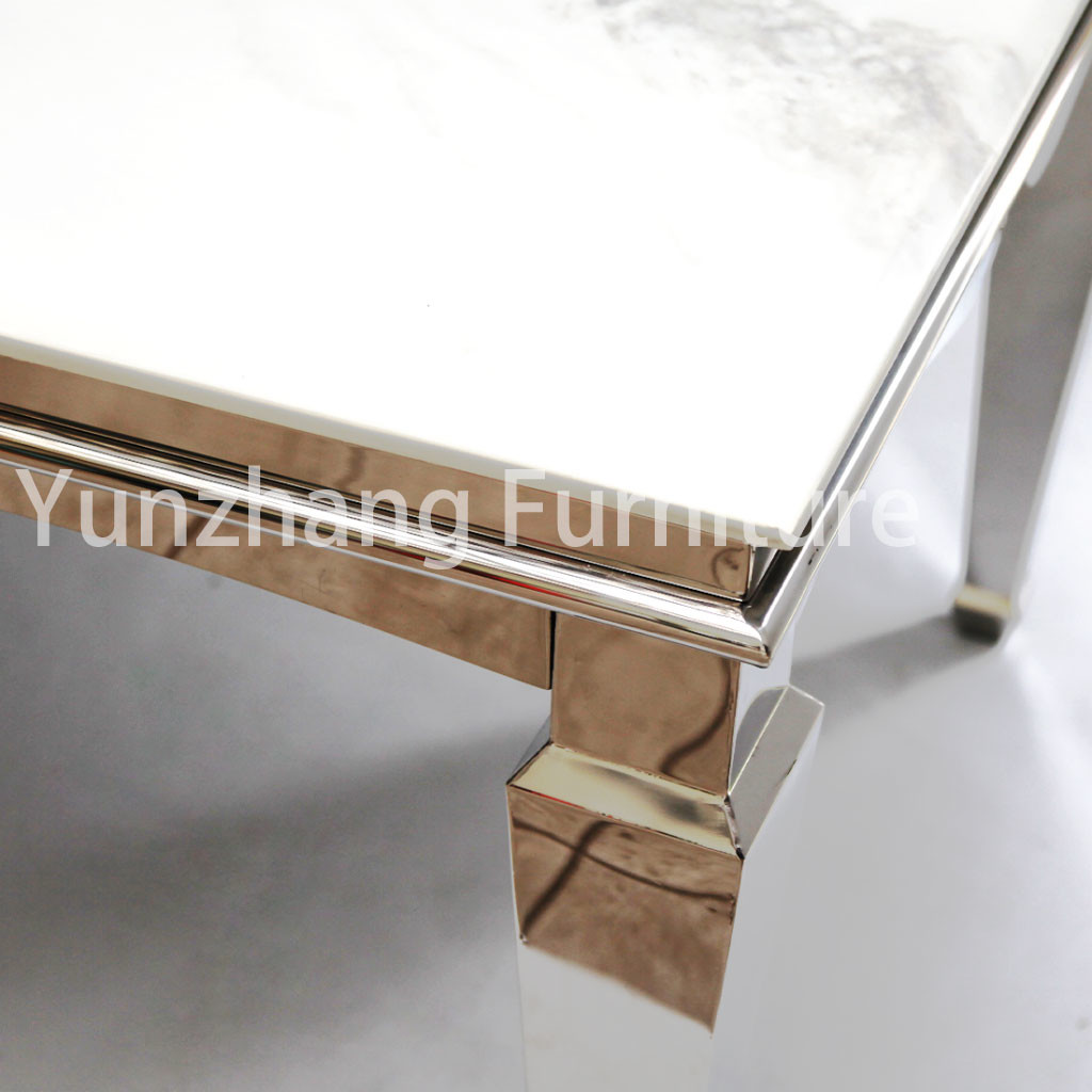 Marble / Glass Simple Design Dining Table Dining Room Set Furniture For Home / Hotel Use