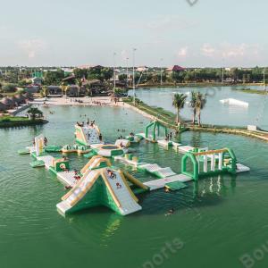 Quality Inflatable Water Park With 100 Capacity For Lake Or Sea wholesale