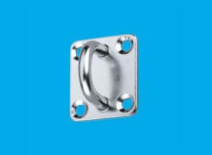 Quality Stainless Steel Square Deck Eye Plate with Stainless Steel Screws FREE wholesale