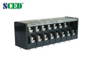 Quality 7.62mm Barrier Terminal Block Double Decks Electric Terminal Blocks 300V 15A wholesale
