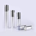 10ml 15ml 20ml 30ml silver plastic PP ABS AS manufacturers airless pump bottle