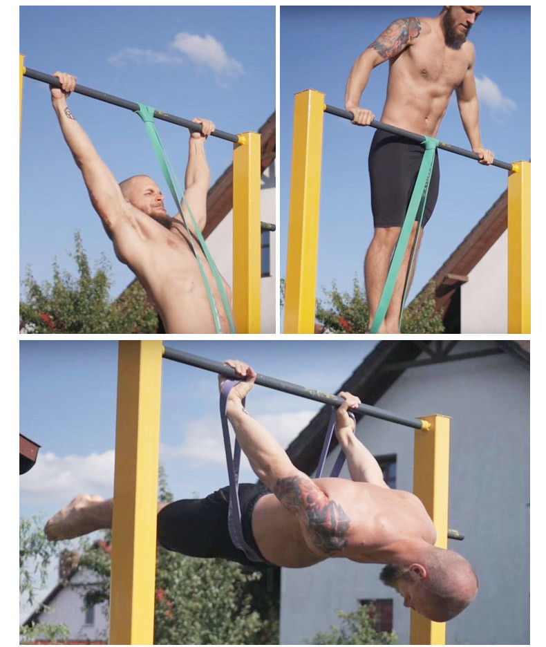 Professional Fitness Rubber Bands Length Customized For Strength Training