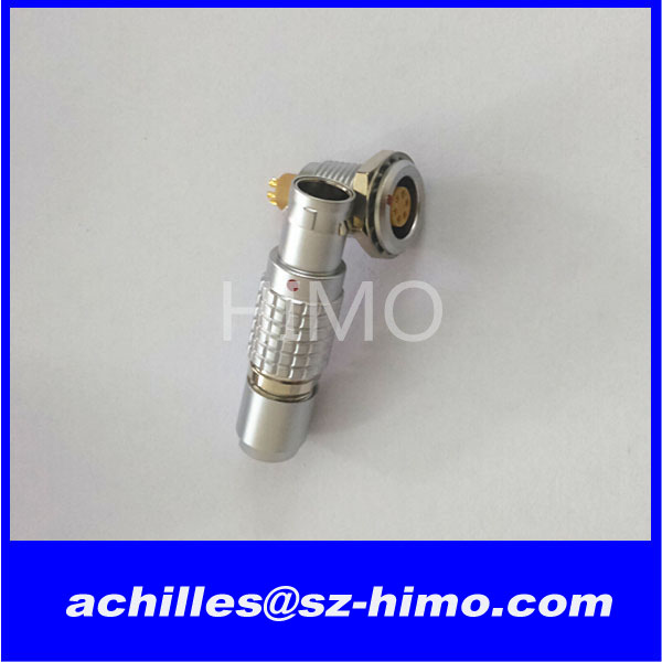 China factory verified supplier shell size M12 B series 6 pin lemo cable with push pull connector solder type