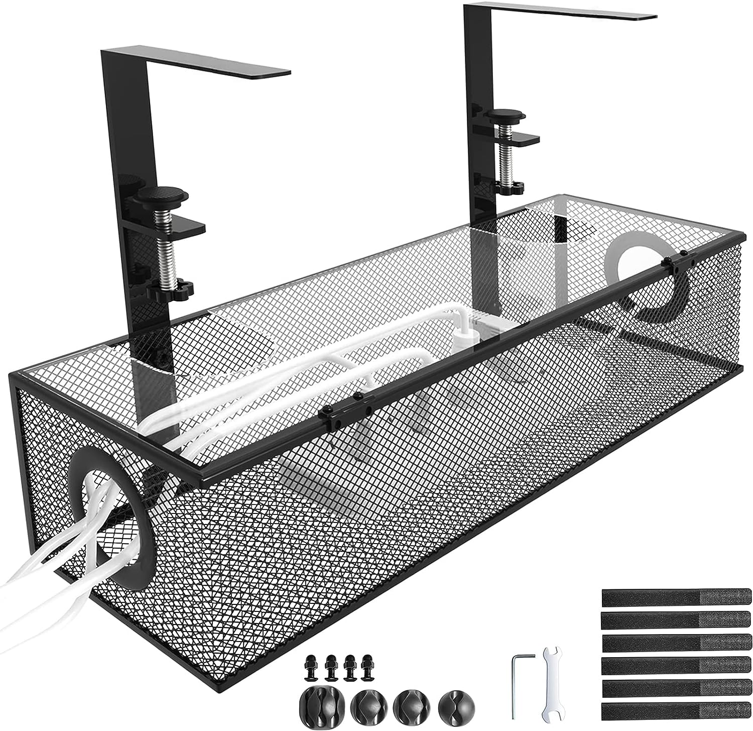 Non-folding Rack Cable Organizer for Wire Management in Home Office ISO9001 Rohs CE