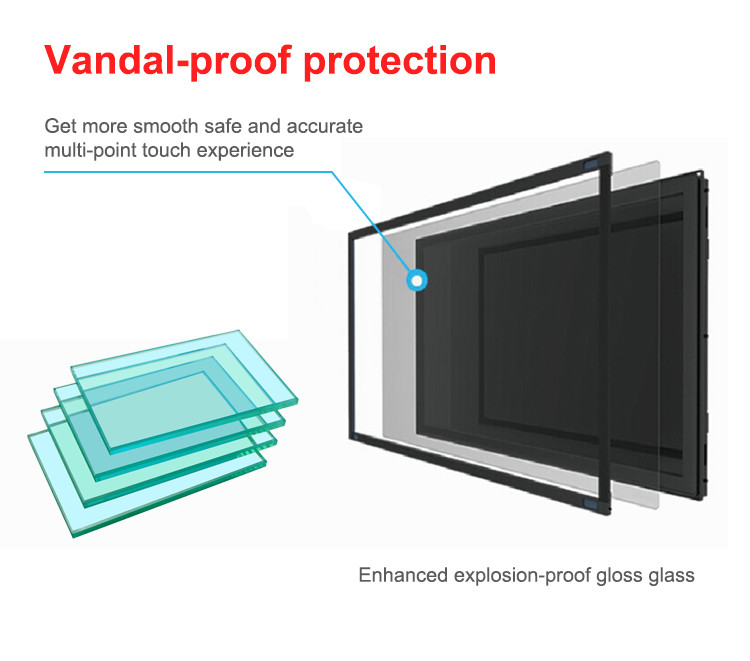 Cinema 500cd/M2 75" LCD Video Wall 3.5mm Super Narrow Bezel