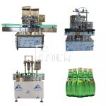 1500BPH Automatic Carbonated Drink Filling Machine 2L Glass Bottle Aluminum Cap