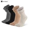 Buy cheap Women Ruffle Cuff Non Slip Yoga Socks Five Toe Grip Pilates Socks from wholesalers