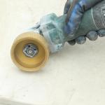 Marble 75mm Hand Diamond Grinding Wheel Flate Vacuum Brazed