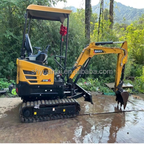 Used SANY 16 Excavator With Original Hydraulic Valve And 0-2000 Working Hours