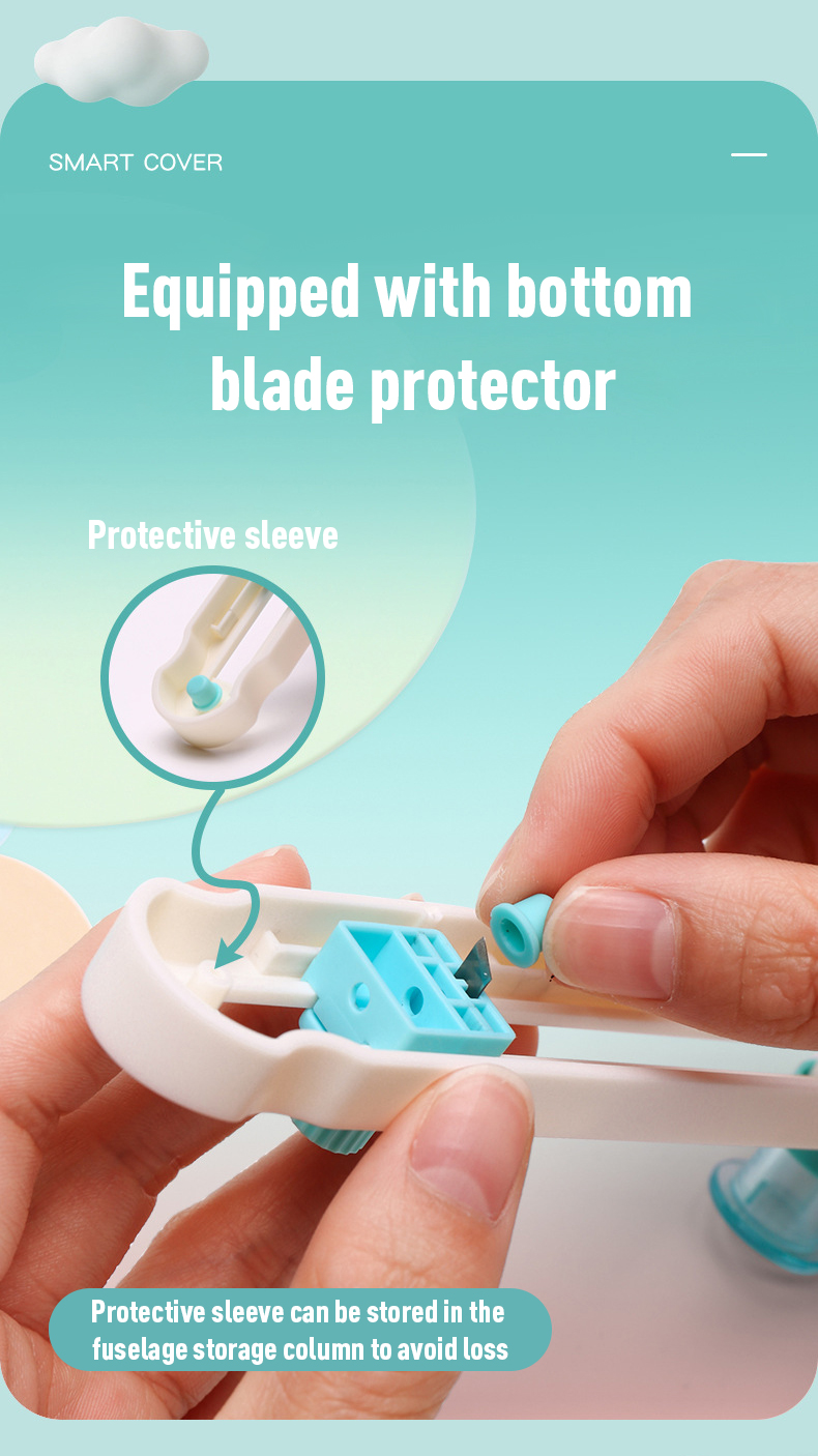 Manual Rotating Compass Knife Fillet Cutter Round Paper Utility Knife Cutting Tool for DIY
