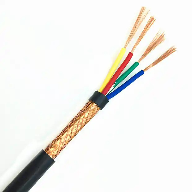 0.75mm2 300V RVVP 4 Core Shielded Cable Safty With Polyethylene Insulation