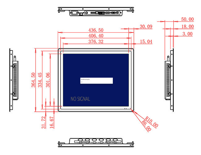 19-Inch Reliable Display for Access Control Systems and Industrial Use