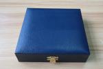 Plastic Badge Boxes, wrapped in Leatherette Paper