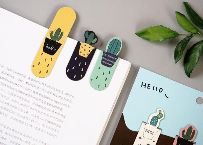Personalized Magnetic Bookmarks Clips , Durable Custom Made Bookmarks