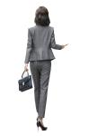 Fashion Slim Striped Suit for Women Autumn Office Lady Business Blazer Coat Plus