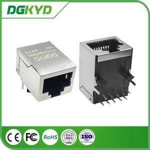 Quality 10/100/1000 Base-T 10P8C Single Port RJ45 Magnetic Jack Without LED wholesale