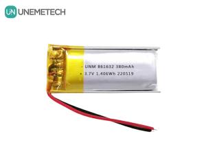 Quality 1S LiPo Batteries 3.7V 380mAh Rechargeable Li-polymer Battery 861632 for Table Lamp wholesale