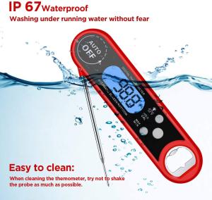 Quality Instant Read Waterproof Probe Thermometer 360 Degree Rotating Bottle Opener wholesale