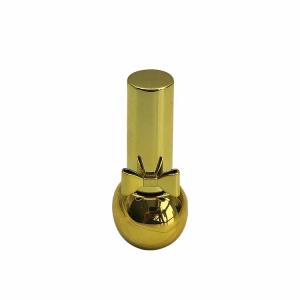 Quality 5ml 7ml Gold Glass Empty Fingernail Polish Bottles Silk Screen Printing wholesale