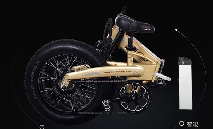 Aluminum 350W 36V 20 Inch Fat Tyre Folding Electric Bike