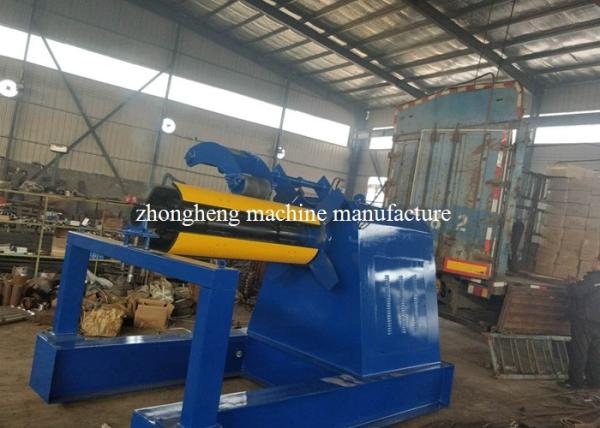 PPGI / GI / PPGL Hydraulic Decoiler For Color Steel Roof Sheet Roll Forming