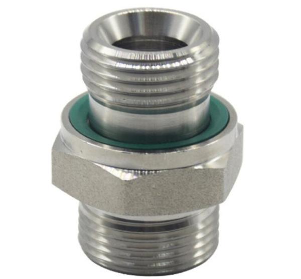 Hexagon Head 1CB G1/4 Bsp Thread Hose Connector Stainless Steel Hydraulic Hose
