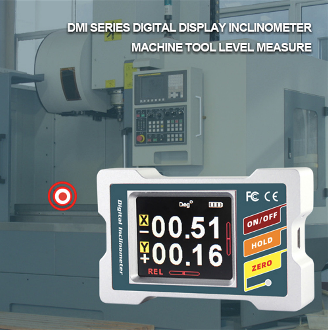 DMI420 Dual Axis Digital Inclinometer Electronic Angle Meter IP54 Anti Impact