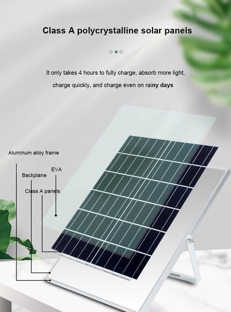 Remote Control Solar Powered Garden Street Light LED Dusk to Dawn Sensor
