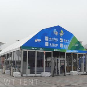Quality Industrial Outside Polygon Tent Glass Wall In Span Size 10m To 35m wholesale