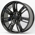 Black Silver Cadillac Replica Wheels 22 Inch 4738 Fit Chevy Tahoe Sierra Yukon
