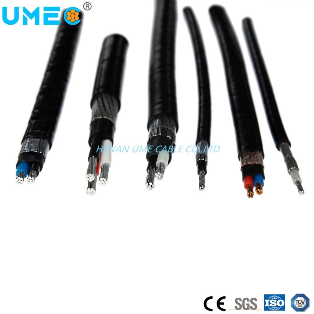 Overhead Insulated Triplex Service Drop Cable ABC Cable AAC-XLPE Cables