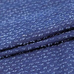 Quality Spring Summer Cotton Fabric Roll Punching Hole Washed Denim 10OZ 150cm wholesale