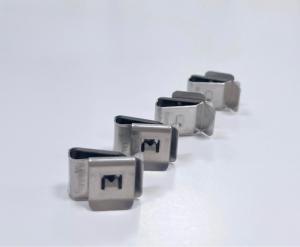 Quality 304 Stainless Steel 90 Degree Solar Photovoltaic Cable Clamp Module Clamp wholesale